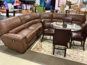Thomasville Holbrook Leather Reclining Sectional Sofa