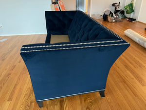 Ethan Allen Blue Couch