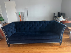 Ethan Allen Blue Couch