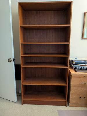 Teak bookcase (14.5" deep)