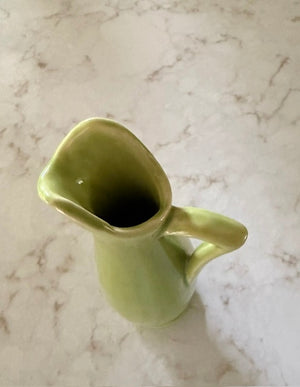 Green glazed vase