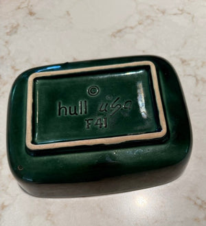 Green ceramic glazed bowl