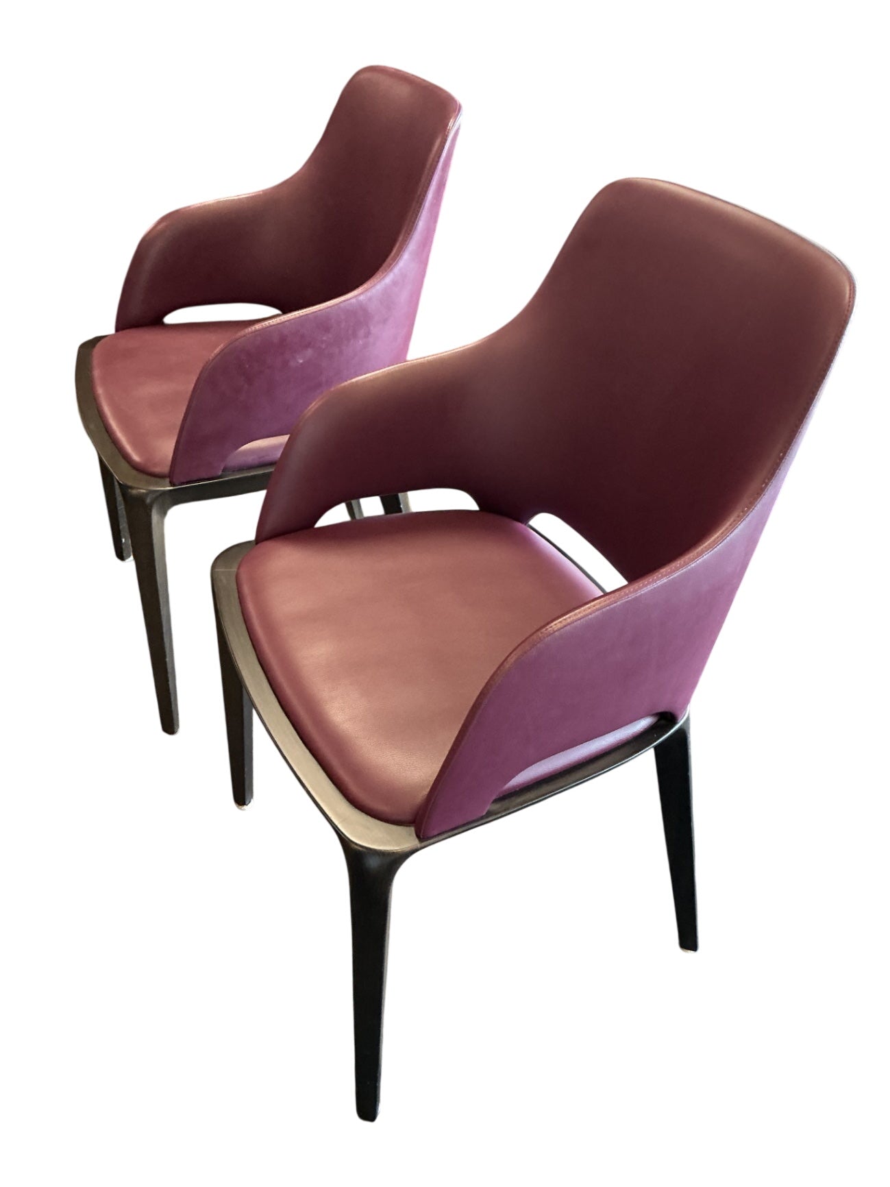 2 Roche Bobois Brio Bridge Chairs (pair)