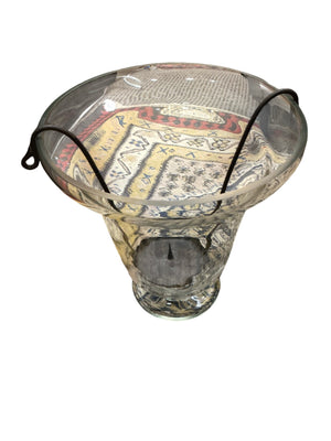 Hurrican Candle Holder with Glass Shade