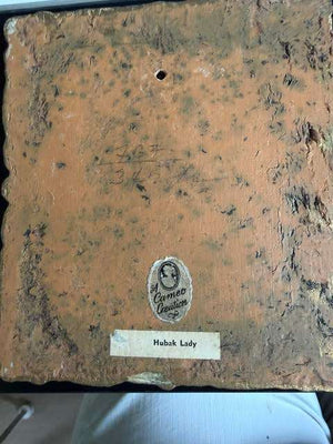 Antique Miniature Portrait of Queen Louise of Prussia on Porcelain 7 3/4 X 7