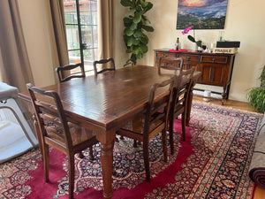 Wood dining table 