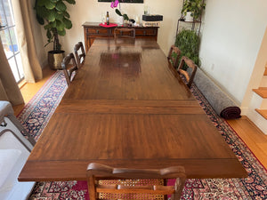 Wood dining table