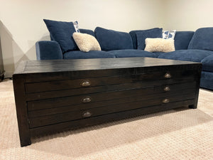 Coffee table with drawers