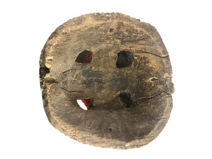 Vintage Hand Carved Wood Leopard Tribal Mask