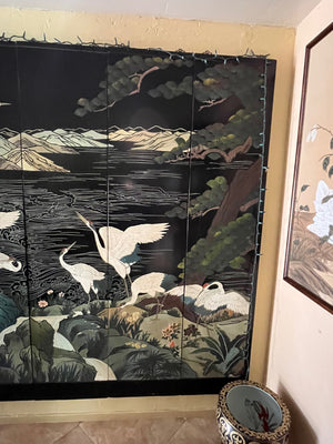 Asian laquuer inlay panels. 
