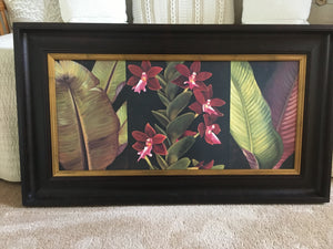 Framed Purple Orchid Print