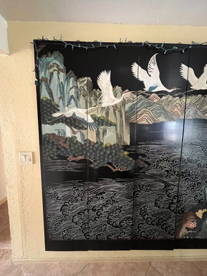Asian laquuer inlay panels. 