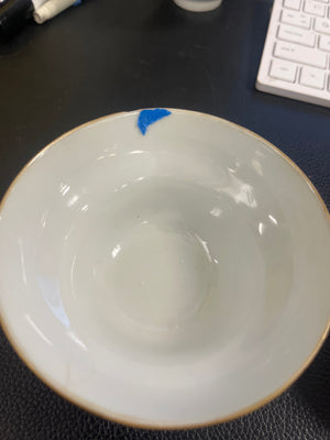 Vintage Chinese Famille Rose Porcelain Wu Shuang Pu Style 4 1/2" Rice Bowl "Table of Peerless Heroes" Pattern 1980-2010 (Cracked & Or Chipped) Set of 6