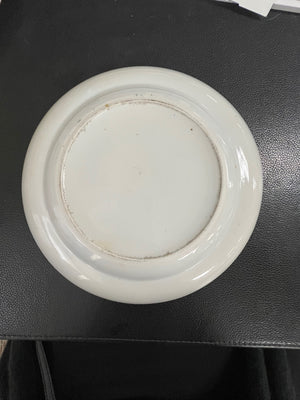 Late Qing Dynasty Chinese Famille Rose Porcelain Wu Shuang Pu "Table of Peerless Heroes" Pattern Dinner Plate 10" 1890-1915 (chipped)