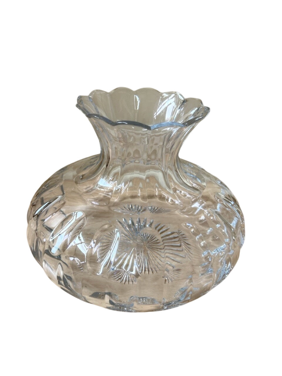 William Yeoward Signed Debbie Centre Flower Vase 12in x 9in