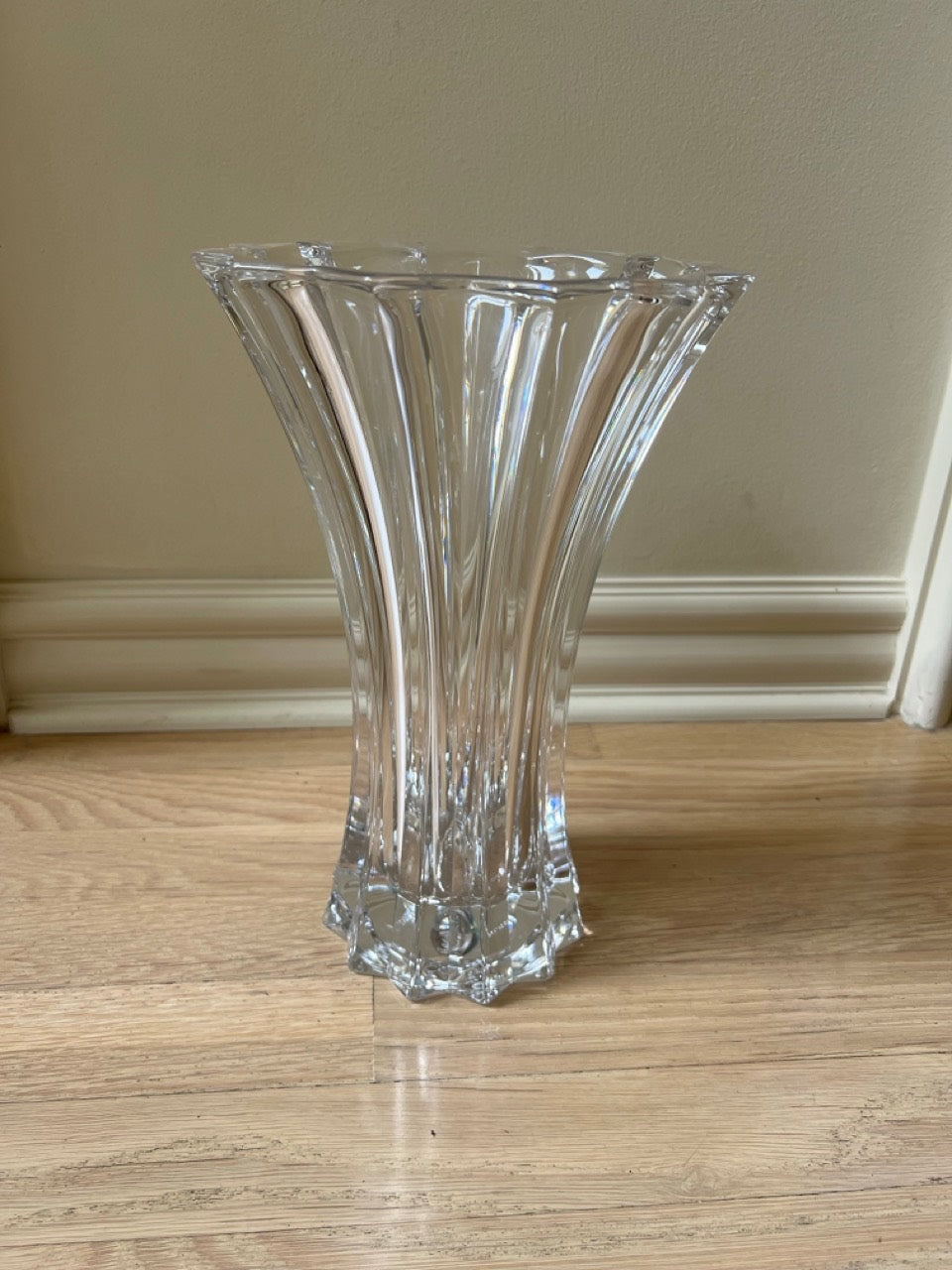 Rogaska Crystal Vase 12in x 4.5in