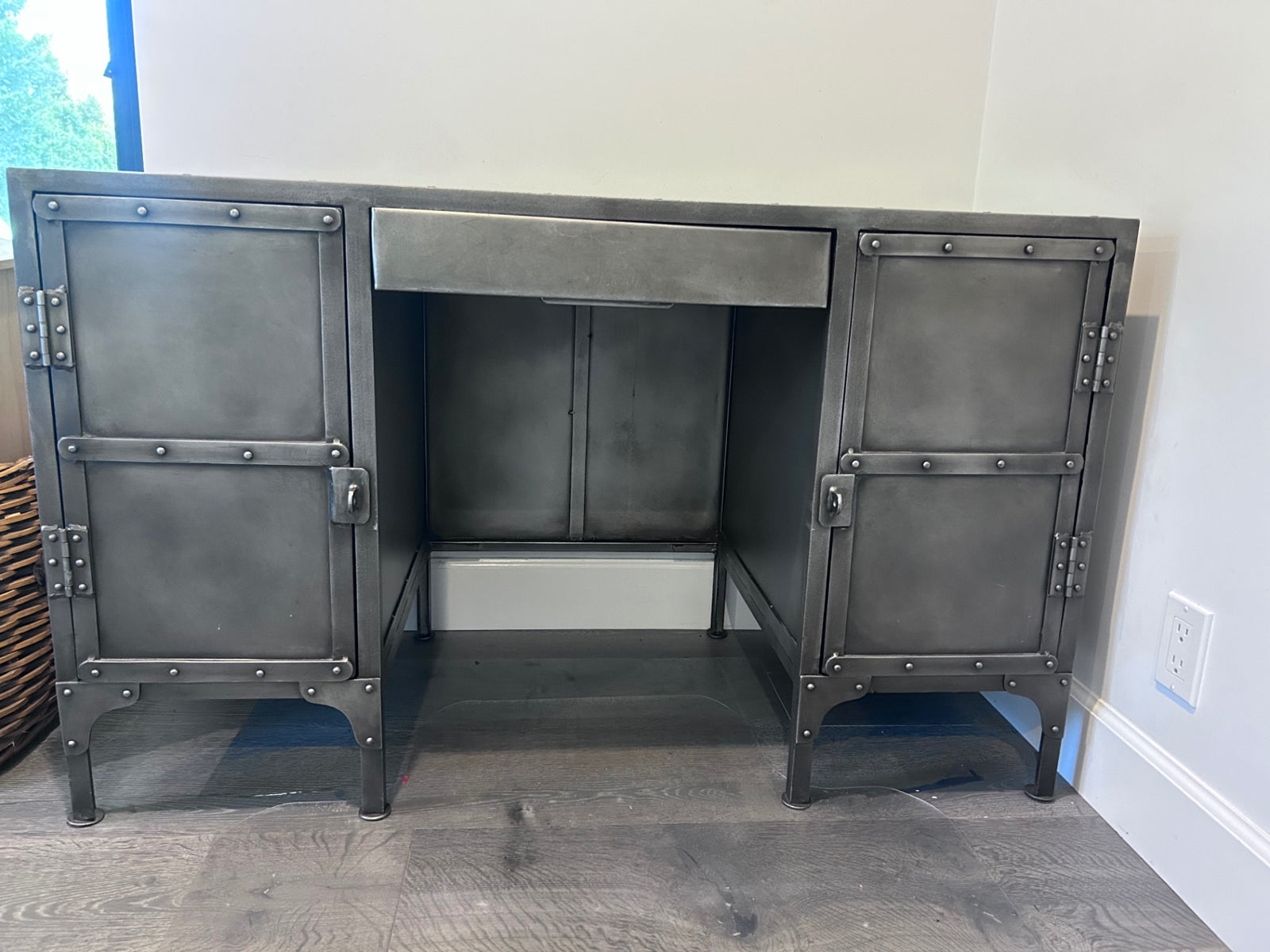 Restoration hardware metal desk 30x48x22