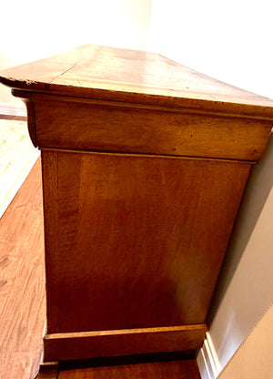 French Walnut Buffet with original keys  36" H x 77" L x 22 " D