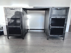 Restoration hardware metal desk 30x55x22.5