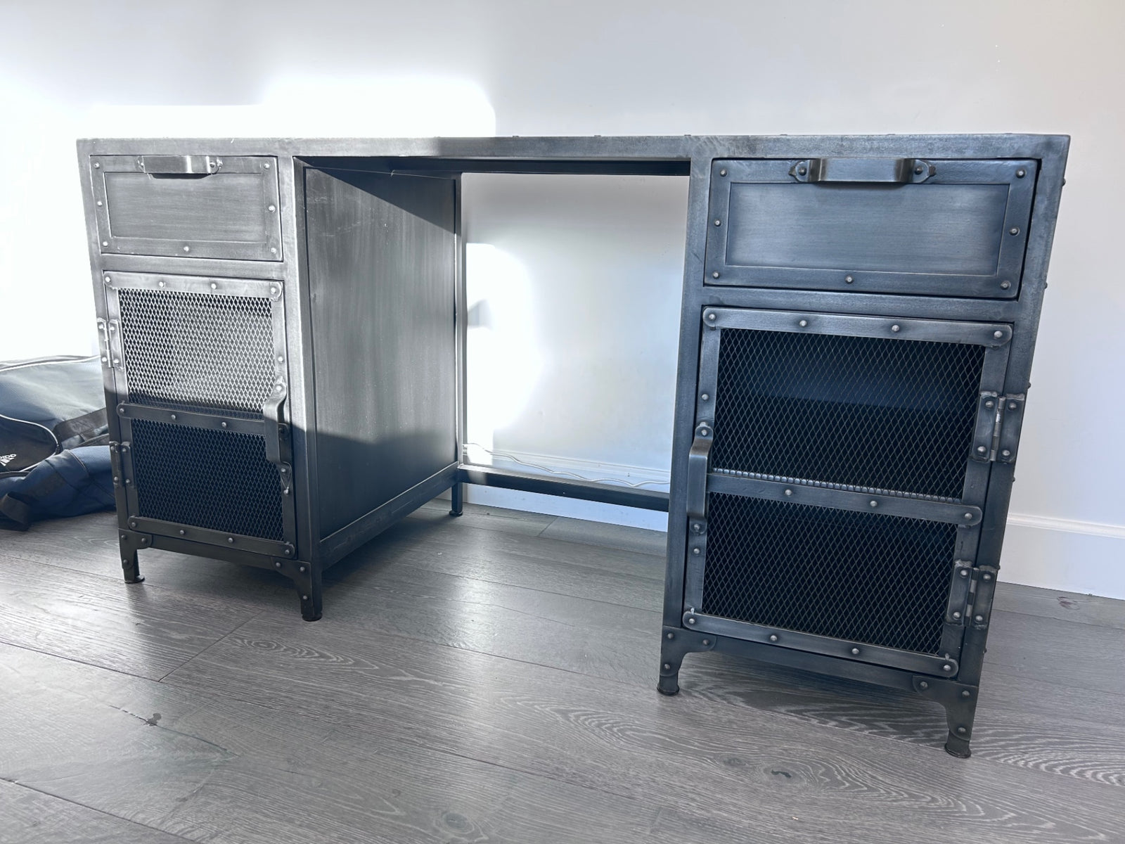 Restoration hardware metal desk 30x55x22.5