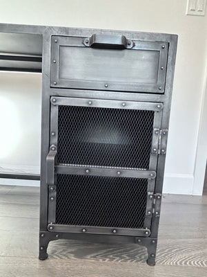 Restoration hardware metal desk 30x55x22.5