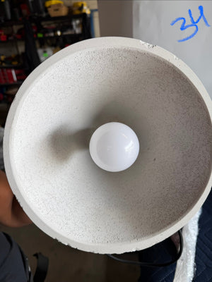 White Ceramic Pendant (Qty. 2)