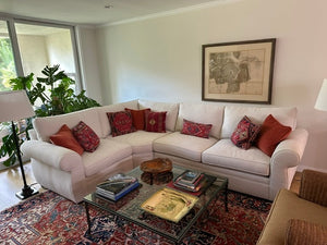Pottery Barn Ivory Sectional Sofa