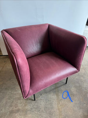 Wine Color Armchair