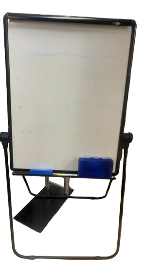 Double-Sided Rolling Whiteboard Easel with Adjustable Stand