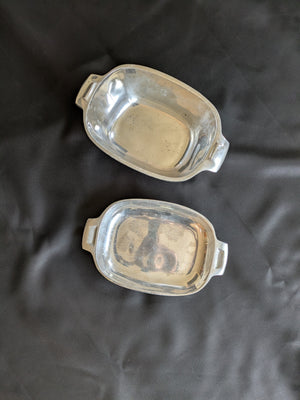 Nambé Model No. 13 Oval Covered Casserole Dish.