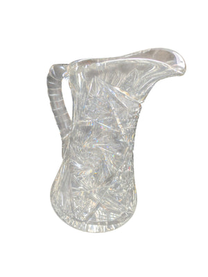 American Brilliant Period Cut Glass pitcher