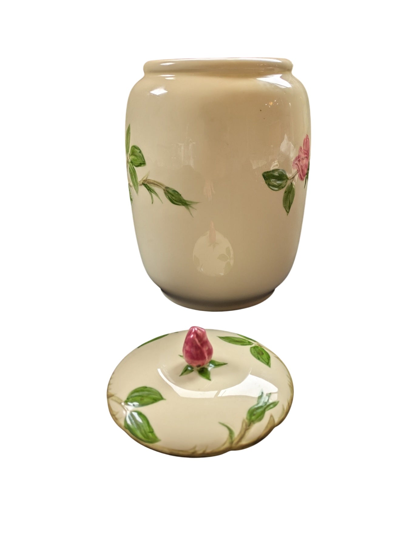 Franciscan Desert Rose cookie jar (USA Backstamp)