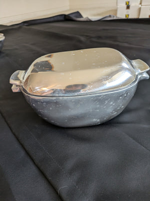 Nambé Model No. 13 Oval Covered Casserole Dish.