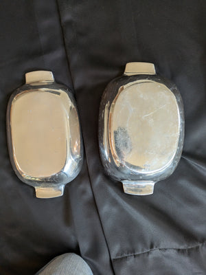 Nambé Model No. 13 Oval Covered Casserole Dish.