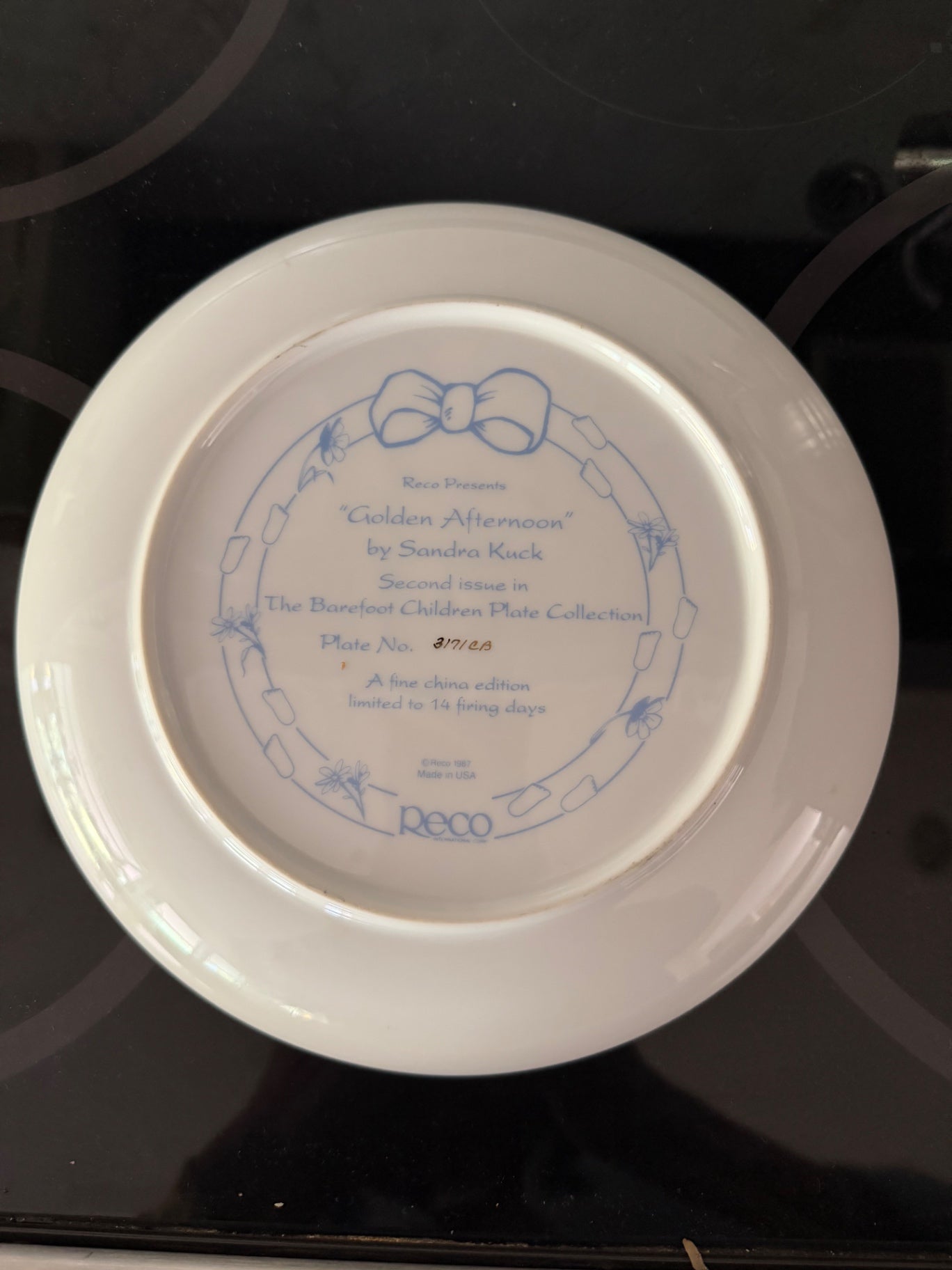 The Barefoot Children Plate Collection "1987" 9” round