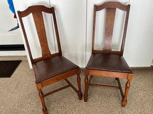 Oak Dining Chairs (pair)