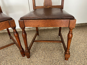 Oak Dining Chairs (pair)