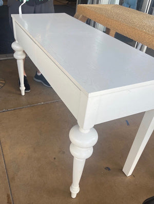White Console Table With Drawer