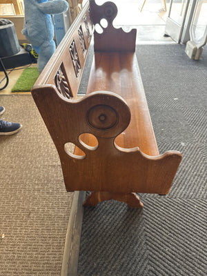 Kittenger Furniture Co. Antique Church Pew 58 x 34 x 17.