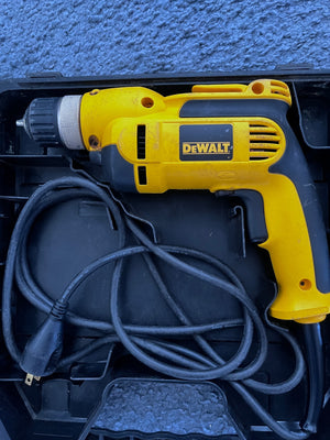 DeWalt 3/8" (10mm) VSR Drill in case - 120 volt AC