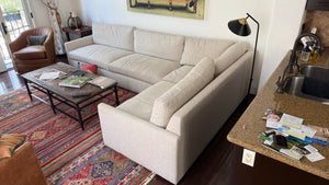 Arhaus Like New Kipton 2 Piece  Sectional Sofa