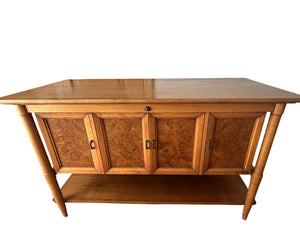 Mid-Century Modern Lane Burl Wood Cedar Chest 46x29x15