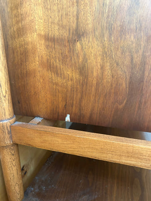 Mid-Century Modern Lane Burl Wood Cedar Chest 46x29x15