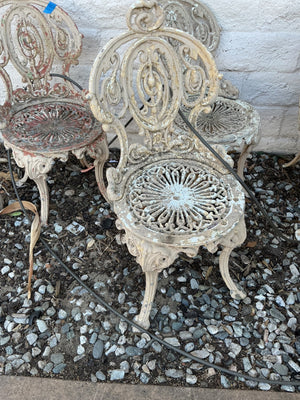 Victorian Cast  Wrought Iron Chairs (each $199)