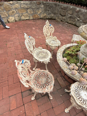 Victorian Cast  Wrought Iron Chairs (each $199)