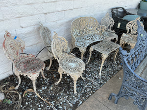 Victorian Cast  Wrought Iron Chairs (each $199)