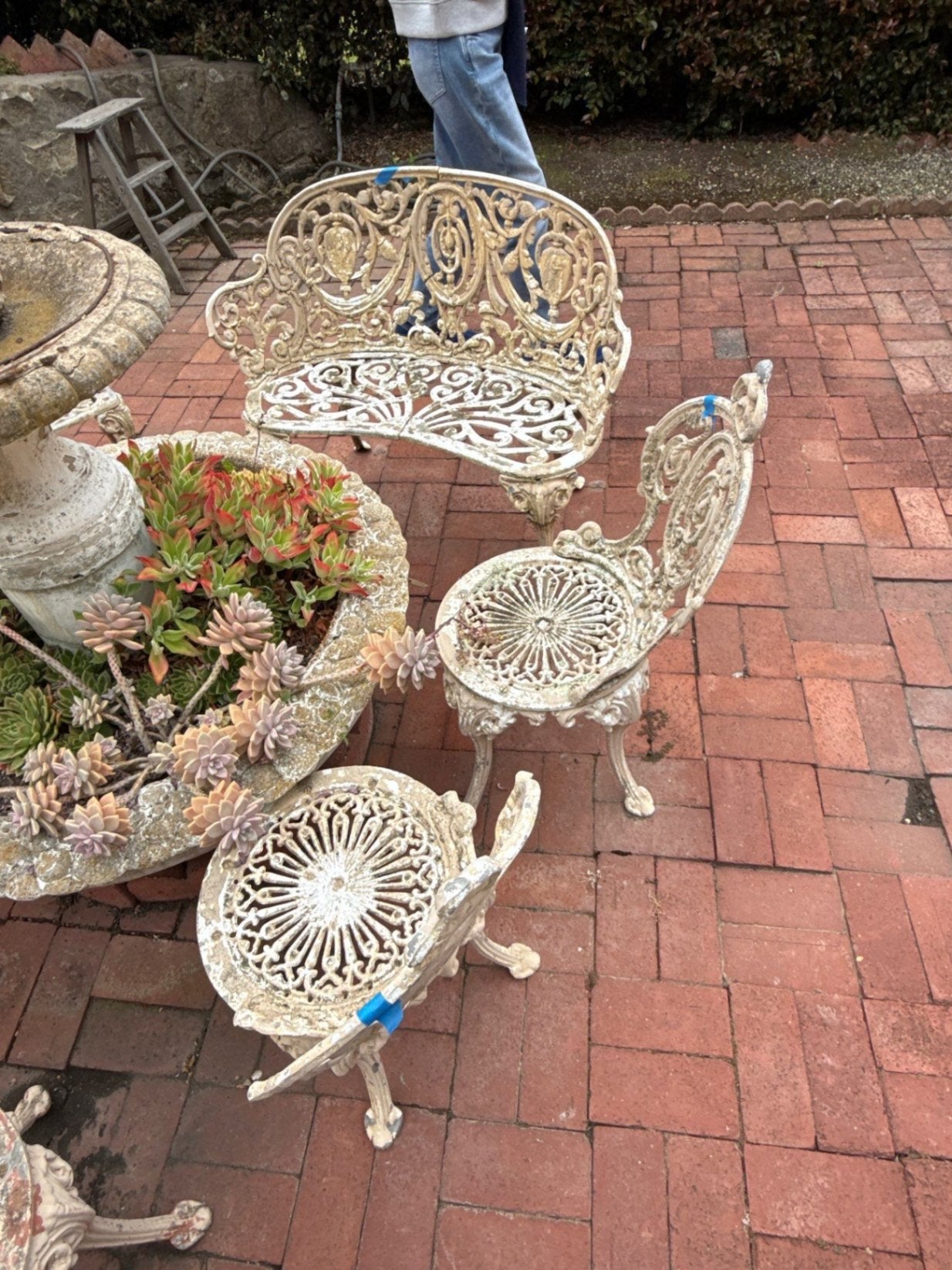 Victorian Cast  Wrought Iron Chairs (each $199)