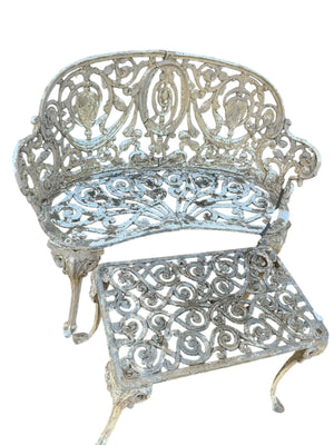 Victorian Cast Aluminum six piece patio set