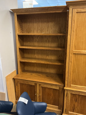 Oak 3 Piece Bookcase Cabinet (150x22x82)