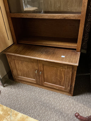 Oak Storage Display Cabinet (32x20x78)